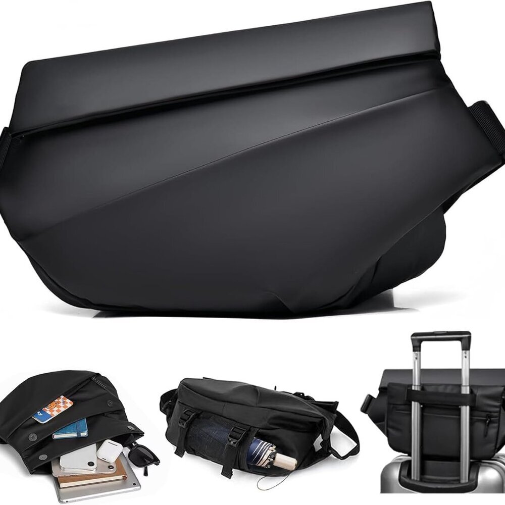 Versatile Expandable Backpack - Waterproof Crossb… - image 1